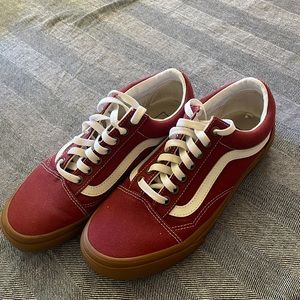 Maroon vans